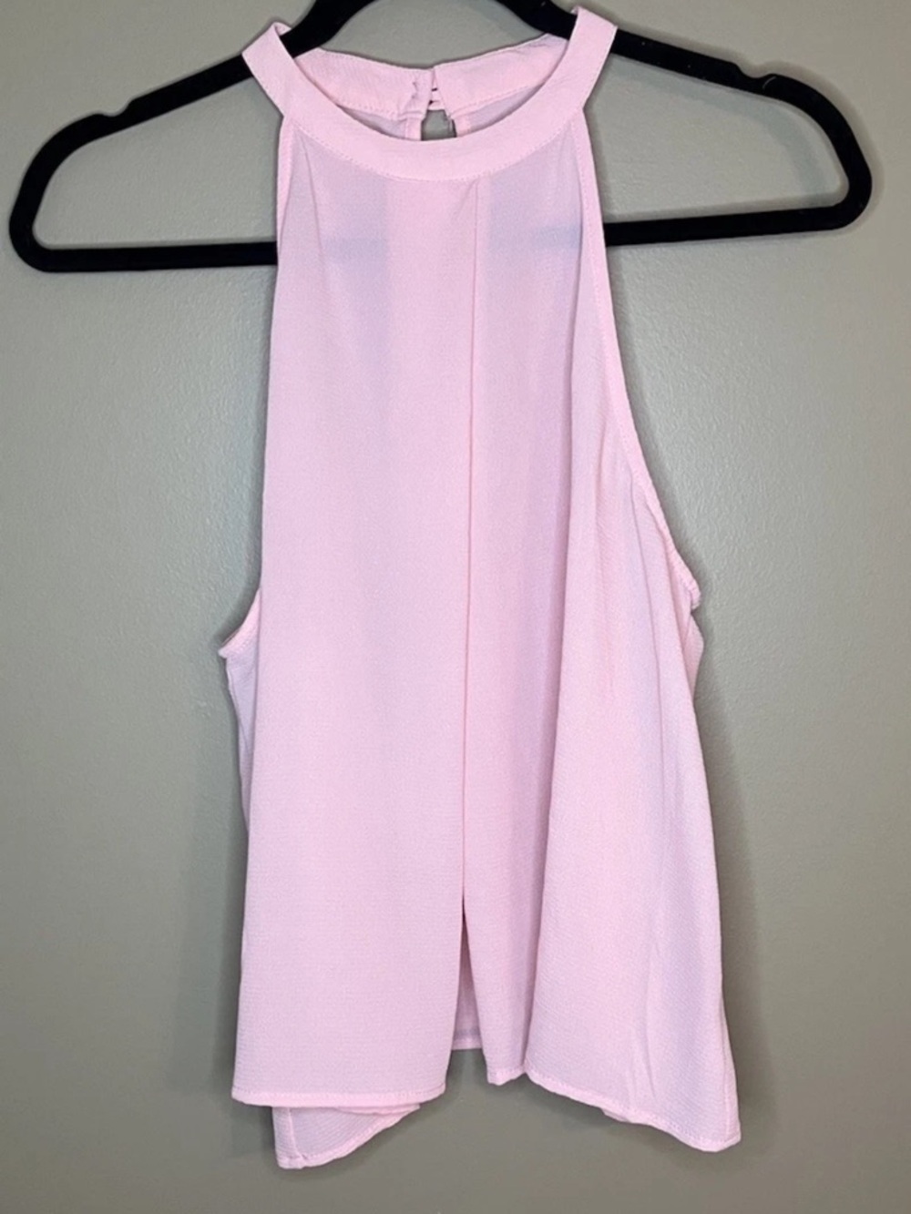 Iris Light Pink Halter Neck Blouse Womenโs XL